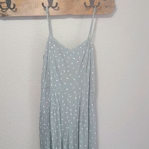Lulu's Light Green Patterned Jumpsuit